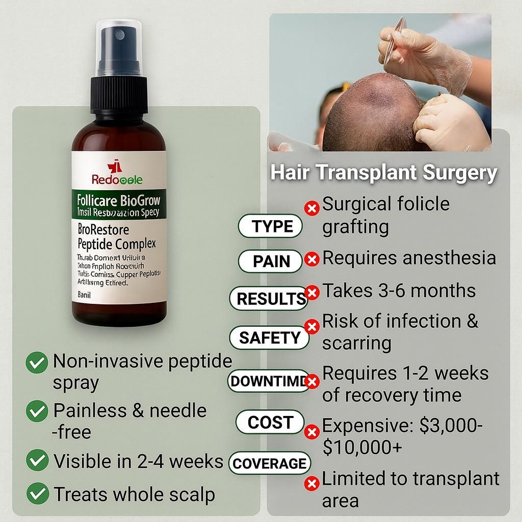 Follicure BioGrow Hair Restoration Spray 50 ml (Pack of 1)